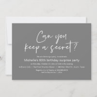 Você Pode Manter Uma Festa de aniversário Secreta