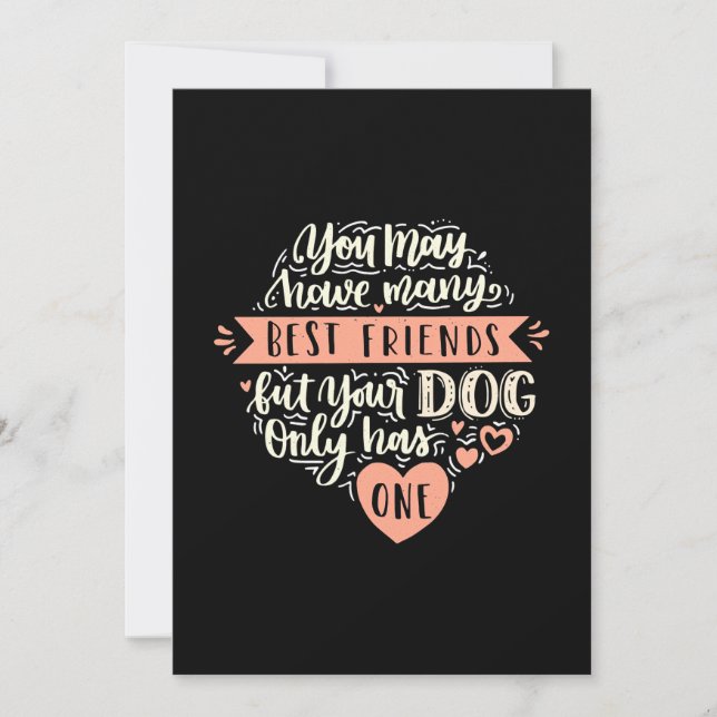 Convite Você Pode Ter Muitos Melhores Amigos (Frente)