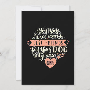 Convite Você Pode Ter Muitos Melhores Amigos