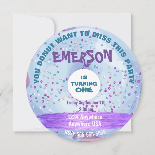 Convite Você ROSQUINHA quer faltar, partido da rosquinha (Frente)