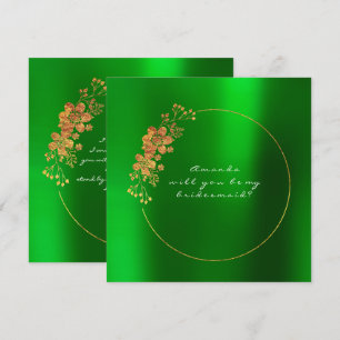 Convite Você Será A Minha Colega De Ponta Dourada Emeral