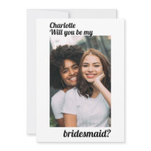 Você Será A Minha Foto Da Bridesmaid Personalizada