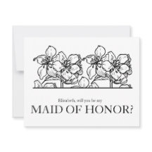 Você será a minha Madrinha de casamento Chic Vinta