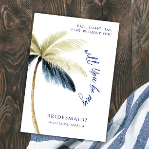Convite Você Será Eu, Bridesmaid Palm Tree Card?