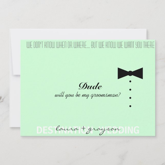 Convite Você Será Meu____? (Frente)