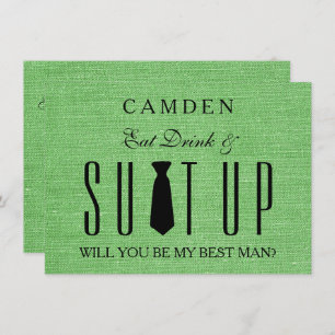 Convite Você será meu Bestman