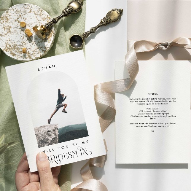 Convite Você será meu Bridesman Arquivo Mínimo de Foto Mod (Criador carregado)