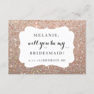 Convite Você será meu brilho do rosa do dia do Dama de