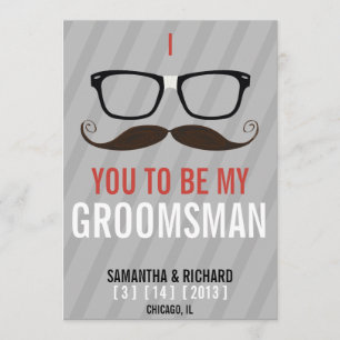 Convite Você será meu geek que do padrinho de casamento 