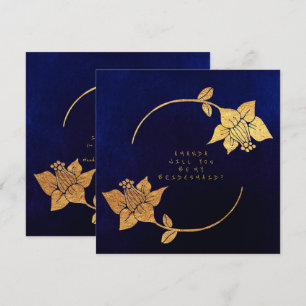 Convite Você Será Meu Marinho Azul De Bridesmaid Velvet