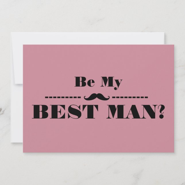 Convite Você Será Meu Melhor Homem? (Frente)