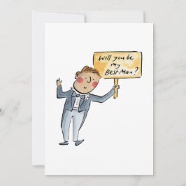 Convite Você será meu padrinho?