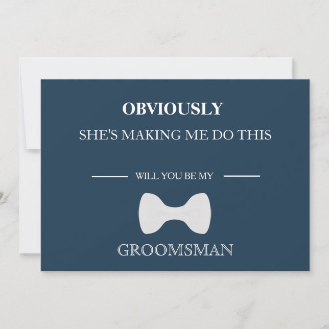 Convite Você Será Meu Padrinho de casamento? (Frente)