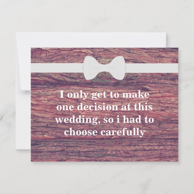 Convite Você será meu padrinho de casamento? (Frente)