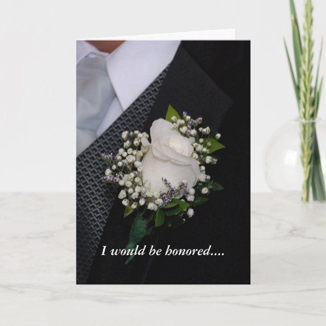 Convite Você Será Meu Padrinho de casamento (Frente)