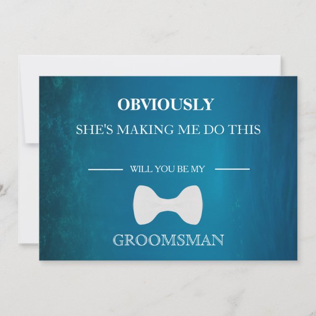 Convite Você Será Meu Padrinho de casamento? (Frente)