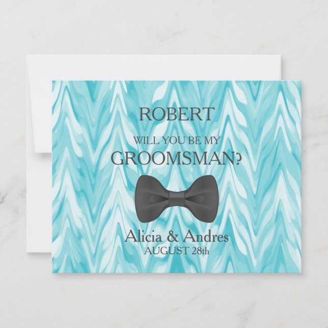 Convite Você será meu Padrinho de casamento? (Frente)