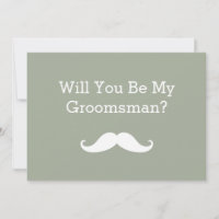 Você Será Meu Padrinho de casamento Bigode Negro?