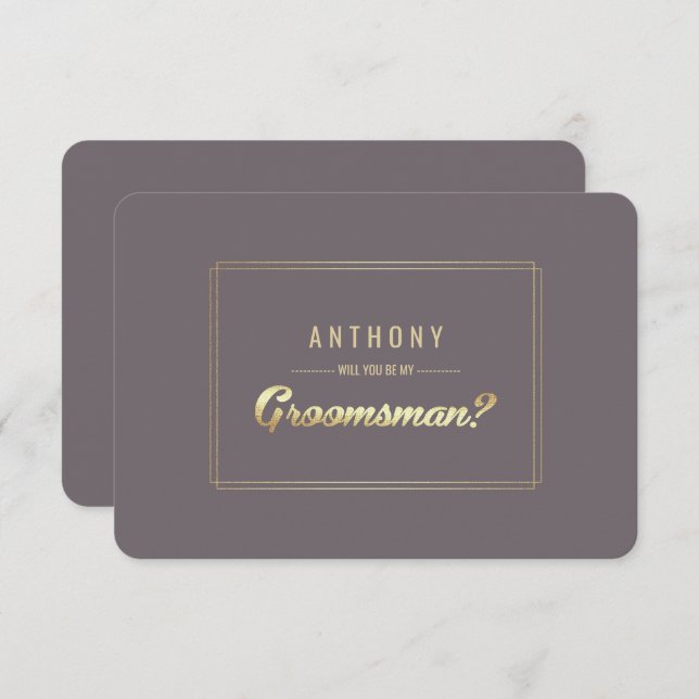 Convite Você será meu Padrinho de casamento? Casamento Dou (Frente/Verso)