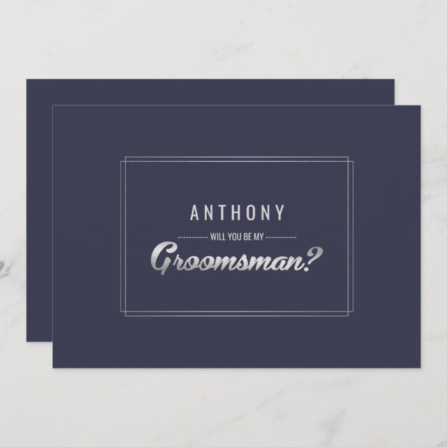 Convite Você será meu Padrinho de casamento? Casamento mar (Frente/Verso)