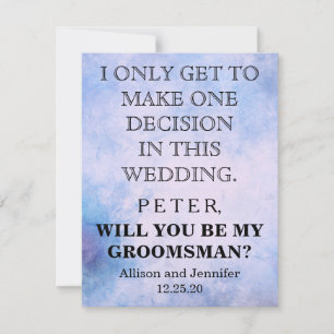 Convite Você será meu Padrinho de casamento? Personaliza