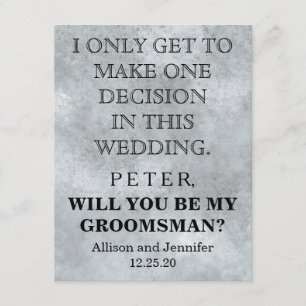 Convite Você será meu Padrinho de casamento?Personalizad