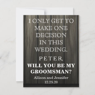 Convite Você será meu Padrinho de casamento?Personalizad