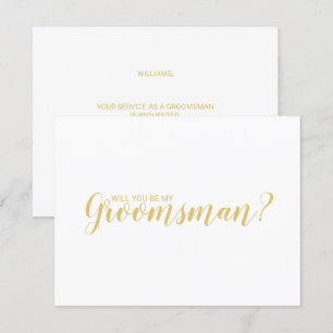 Convite Você Será Meu Padrinho de casamento? Script modern