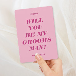 Convite Você Será Meu Padrinho de casamento? Texto Moderno