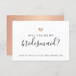 Convite Você Será Minha Cabra De Bridesmaid Confetti Rosa