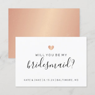 Convite Você Será Minha Cabra De Bridesmaid Confetti Rosa 