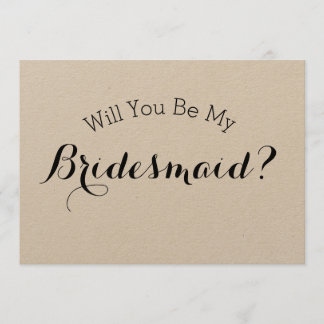 Convite Você Será Minha Carteira Russa De Bridesmaid, Pape