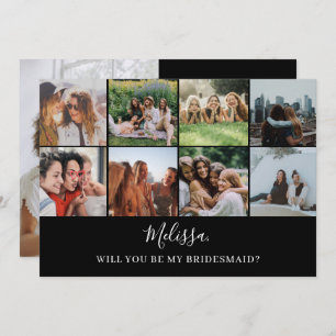 Convite Você Será Minha Colagem De Fotos Moderna Da Brides
