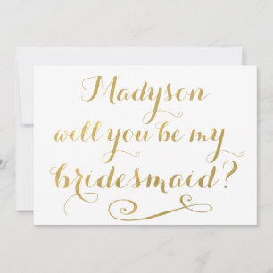 Convite Você Será Minha Colega De Ponta Dourada Calliogr