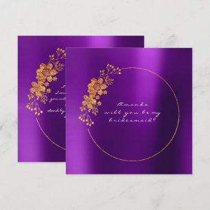 Convite Você Será Minha Colmeia Dourada De Plum Roxo?