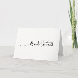 Convite Você será minha dama de Bridesmaid?