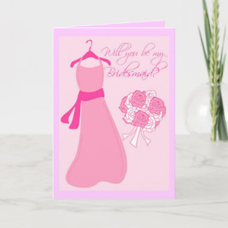 Convite Você será minha dama de Bridesmaid?