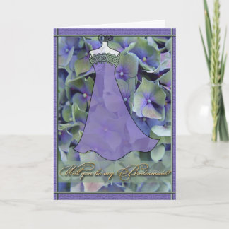 Convite Você será minha dama de Bridesmaid?