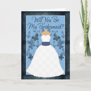 Convite Você será minha dama de Bridesmaid?