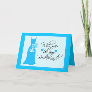 Convite Você será minha dama de Bridesmaid?