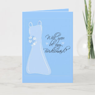 Convite "Você será minha dama de Bridesmaid?"