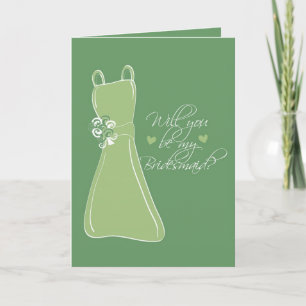 Convite "Você será minha dama de Bridesmaid?"