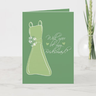Convite "Você será minha dama de Bridesmaid?"