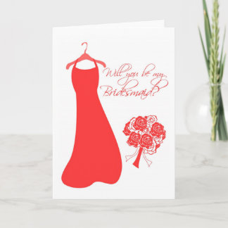 Convite Você será minha dama de Bridesmaid?