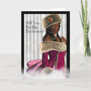 Convite Você será minha dama de Bridesmaid?