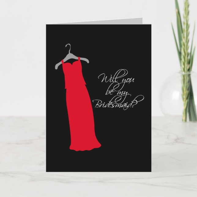 Convite "Você será minha dama de Bridesmaid?" (Frente)