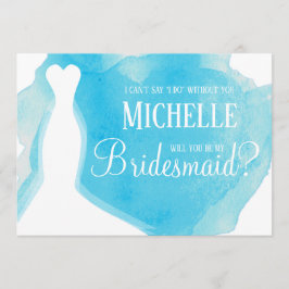 Convite Você será minha dama de Bridesmaid? Casamento - Vi