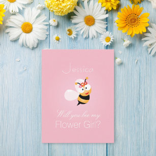 Convite Você Será Minha Dama de Flores Cómica Bridesmaid