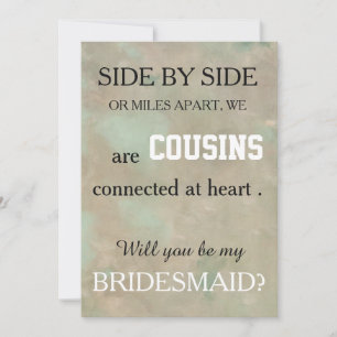 Convite Você será minha dama de honra?