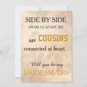 Convite Você será minha dama de honra?